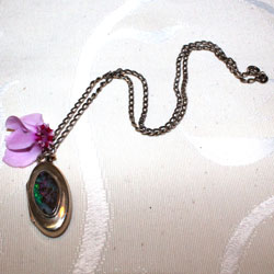 Silver Medallion Pendant Topped with a Boulder Opal BP211
