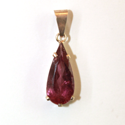 Faceted Tourmaline Pendant BP234
