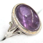 Silver Ring with Amethyst
