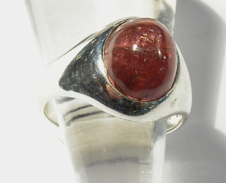 Silver Ring with Pink Tourmaline