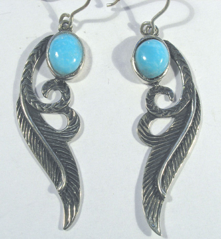 Silver Turquoise Earrings