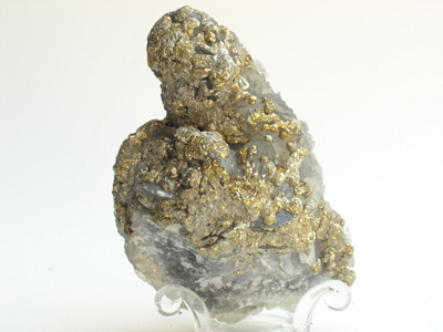 Marcasite or (Marcassite) on calcite