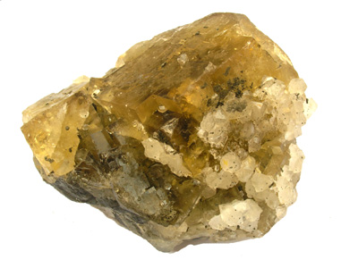 Fluorite (fluorine) and quartz