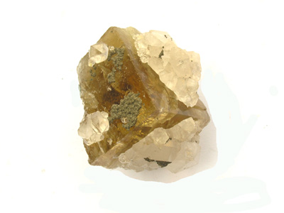 Fluorite (fluorine) and quartz