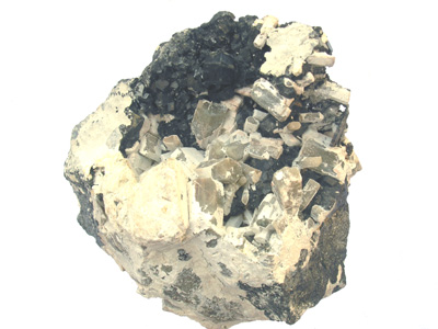 Schorlomite Garnet and Nepheline (Nephelite)