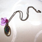 Silver Medallion Pendant Topped with a Boulder Opal