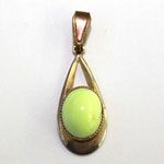Pendant Topped with Lemon Chrysoprase