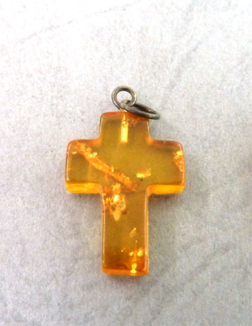 Baltic Amber Cross Pendant