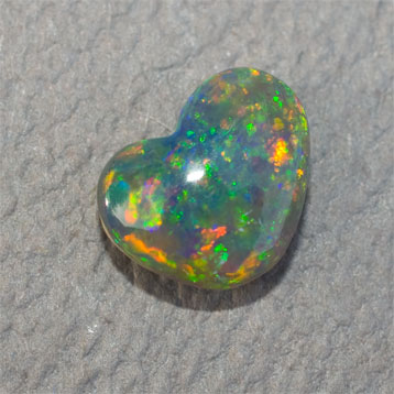 Heart Black Opal