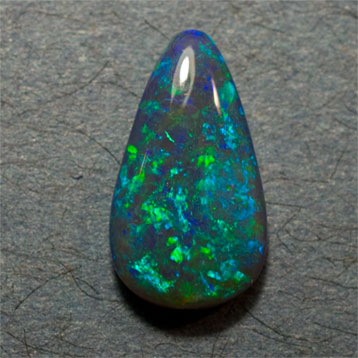 Bluish-green Black Opal