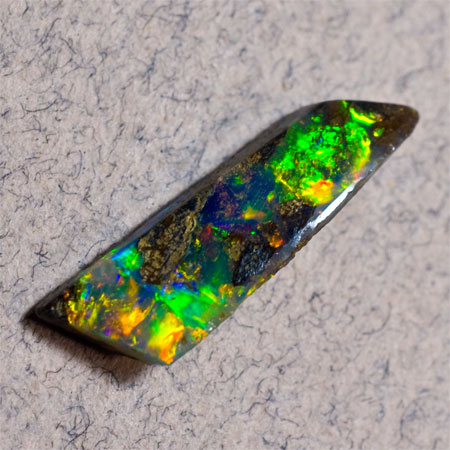 Intense Green and Orange Boulder Opal 5583
