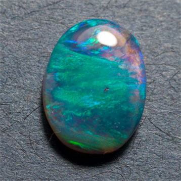 Bluish-green Black Opal