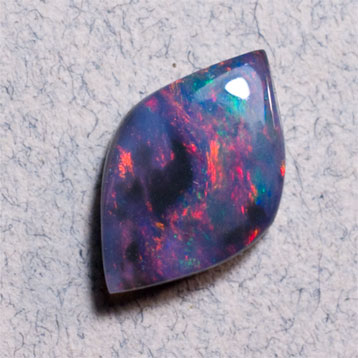 Red Pictorial Black Opal