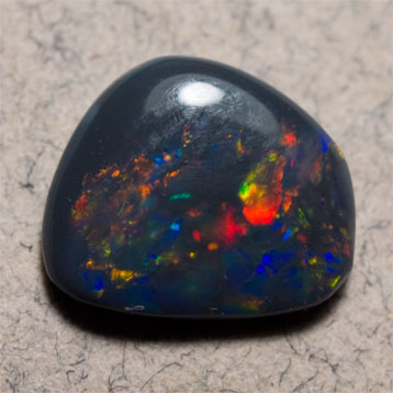 Multicolored Black Opal
