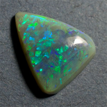 Semi-black Triangle Opal 3.23 ct triangle
