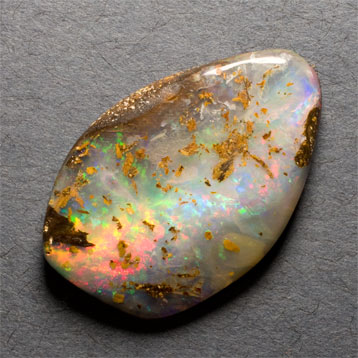 Large Rainbow Boulder Opal 10.22 ct 25.55 x 16.6 mm