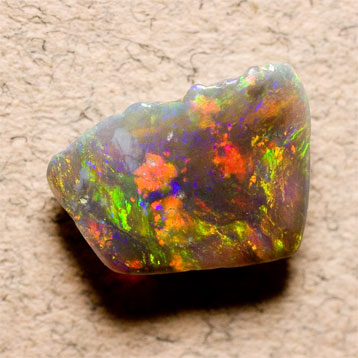 Free-form Semi-rough Semi-black Opal 0.54ct