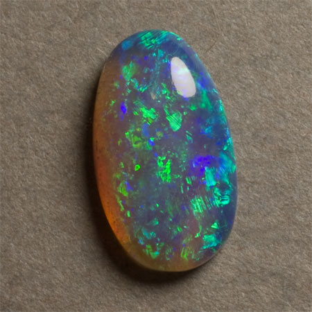 3960 Opale Noire Cristal Ovale Bleu Et Verte Tres Brillante 0 85ct 9 75x5 65mm 2 N